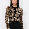 Outlet - Claira Leopard Cardigan - Catwalk Multi Animal Print | Sweaters & Knits
