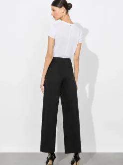 New - Dan Cropped Chino Pant - Black Pants