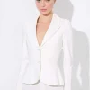 Clearance - Iana Sculpted Blazer - Off White Blazers