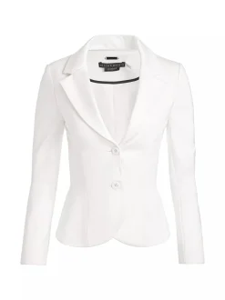Clearance - Iana Sculpted Blazer - Off White Blazers