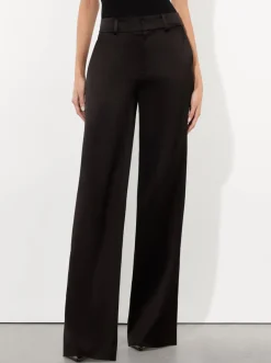 Fashion - Keaton H/R Straight Trouser - Black High-Rise | Pants