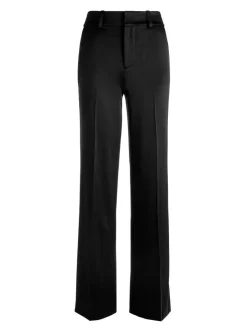 Fashion - Keaton H/R Straight Trouser - Black High-Rise | Pants