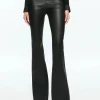 Clearance - RMP LEATHER BACK-ZIP BOOTCUT PANT - Black Bootcut | Pants