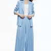 Clearance Alice. + Olivia - Scarlet Wide Leg Flare Pant - Chambray Flare | Pants