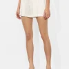 Best - Simon Pleated Short - Off White Shorts