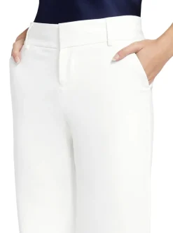 Clearance - Stacey Slim Trouser - Off White Pants