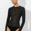 Online - Taeyn Lace Bodysuit - Black Bodysuits