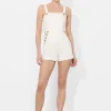 Online - Vita Denim Romper - Off White Rompers