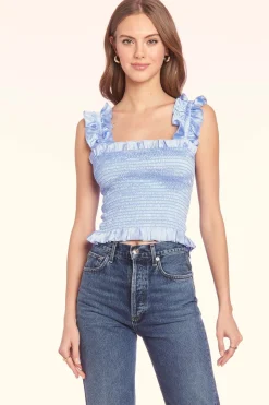 Clearance - Adelene Top - English Lavender Crop Tops