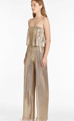Clearance - Collina Jumpsuit - Gold Pants Jumpsuits