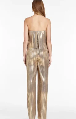 Clearance - Collina Jumpsuit - Gold Pants Jumpsuits