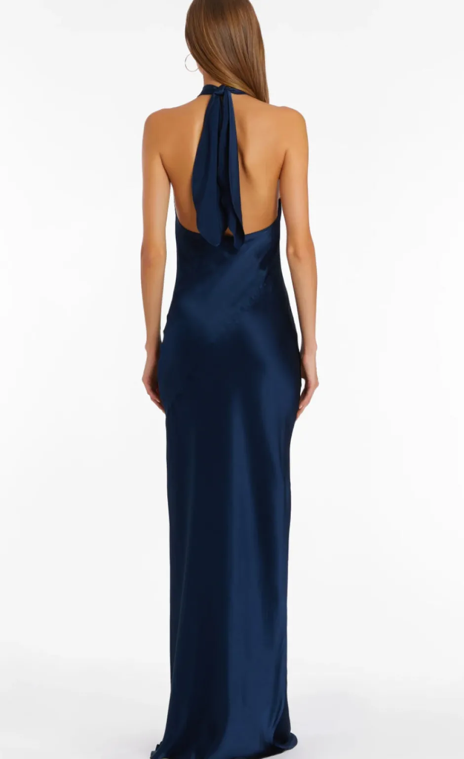 Fashion - Jade Silk Maxi - Navy Dresses | Long Dresses