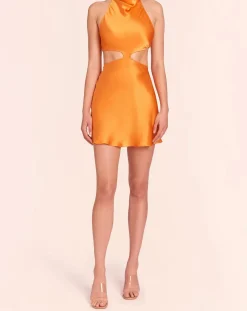 Outlet - Kaye Mini Dress - Light Orange Dresses | Mini Dresses