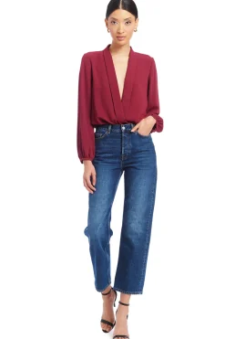 Outlet - Long Sleeve Hera Bodysuit In Multiple Colors Bodysuits