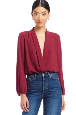 Outlet - Long Sleeve Hera Bodysuit In Multiple Colors Bodysuits
