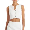 Discount - Puzzle Vest - Multiple Colors Crop Tops