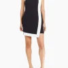 Fashion - Rhodes Dress - Black/Ivory Dresses | Midi