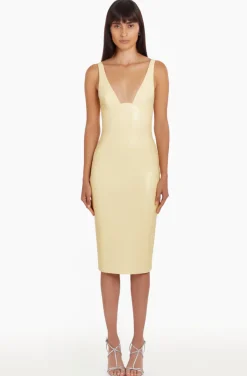 Outlet - Sorvette Dress - Cornsilk Midi | Midi Dresses