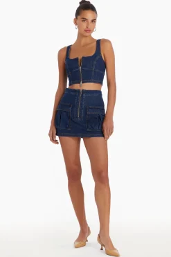 Outlet - Violet Crop Top - Heritage Wash Crop Tops