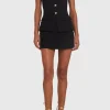 Outlet - Yadira Skort Romper - Black Rompers