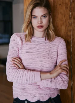 Online - Crew w/ Scallop Edge - Multiple Colors Sweaters & Knits