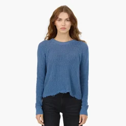 Discount - Distressed Scallop Shaker - Multiple Colors Sweaters & Knits
