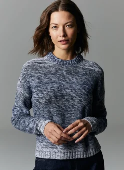 Discount - Gradient Stripe Crew - Blue Combo Sweaters & Knits
