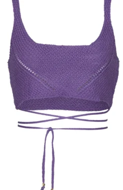 Fashion - Alma Top - Purple Crop Tops