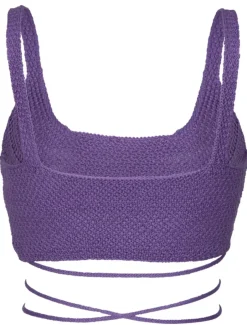 Fashion - Alma Top - Purple Crop Tops