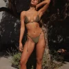 Clearance - Chain Bottom - Olive Green Bikini