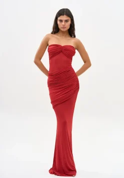 Hot - Erica Dress - Crimson Long Dresses | Dresses