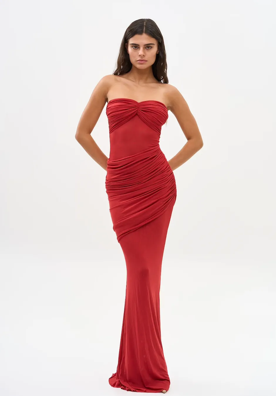 Hot - Erica Dress - Crimson Long Dresses | Dresses