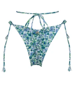 New - Luna Bottom - Light Blue Paisley Bikini