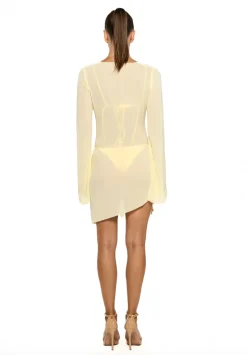 Outlet - Maci Mini Dress - Daisy Yellow Coverups | Mini Dresses