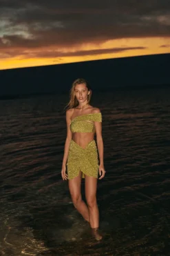 Hot - Goa Top - Glossy Lime Bikini