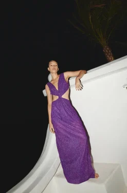 Outlet - Rio Glossy Dress - Adel Dresses | Long Dresses
