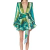 Sale - Bedouin Coastal Mini Dress - Blue Multi Mini Dresses | Dresses