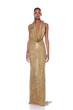 Discount - Iris Gown - Gold Dresses | Long Dresses