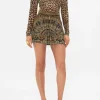 Hot - Crystal Fringe Mini Skirt - Masked At Moonlight Mini Skirts