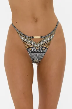 Outlet - Pant With Cut Out And Trim - Temples Of Dendara Bikini