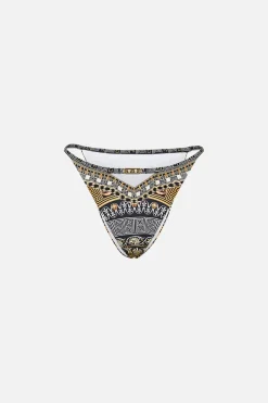 Outlet - Pant With Cut Out And Trim - Temples Of Dendara Bikini