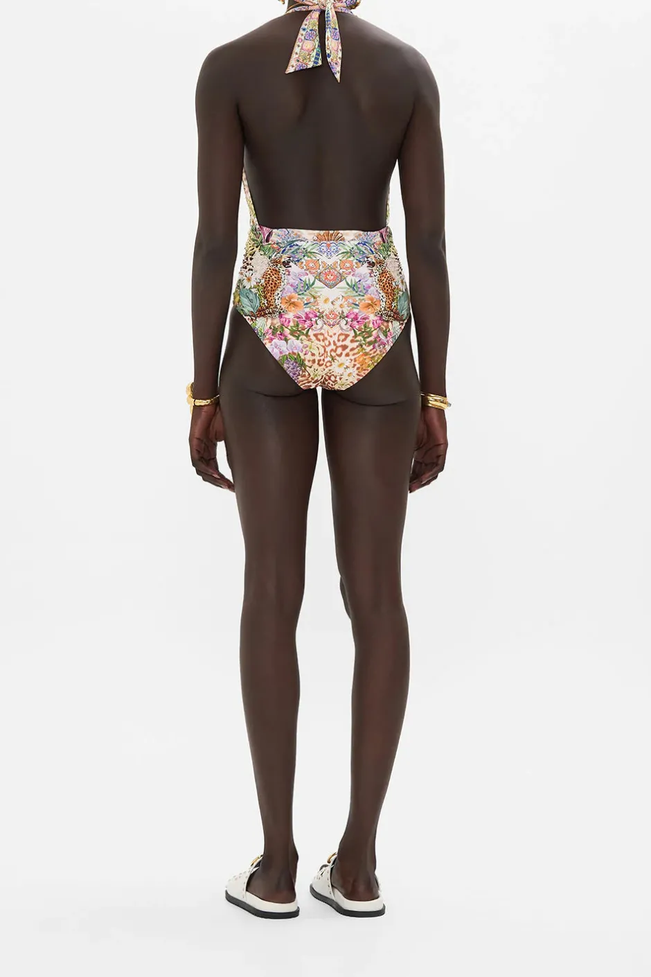 Best - Plunge Halter One Piece - Flowers of Neptune One Piece