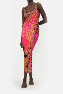 Hot - Sarong with Straps and Chain Detail - Always Change your Spots Coverups