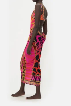 Hot - Sarong with Straps and Chain Detail - Always Change your Spots Coverups