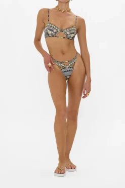 New - Underwire Bra With Cut Out and Trim - Temples Of Dendara Bikini