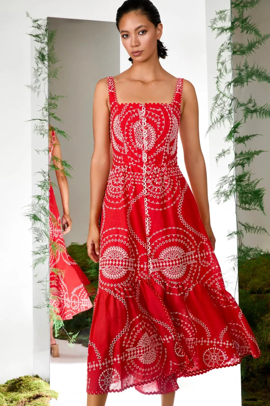 Fashion - Greba Long Dress - Red Long Dresses | Dresses