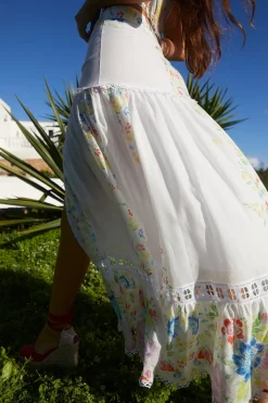 Best - Long Skirt Golny - Garden White Long Skirts