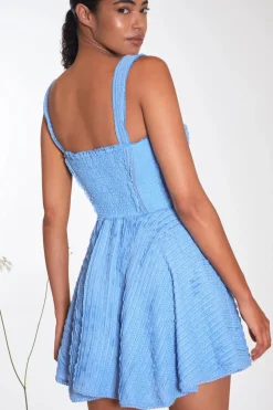 New - Mai Short Dress - Blue Mini Dresses | Dresses