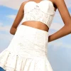 Fashion - Short Skirt Lucrecia - White Fruition Mini Skirts