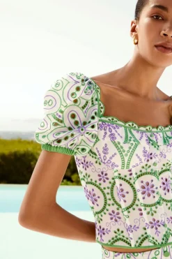 New - Top Ella - Lilac Fruition Crop Tops